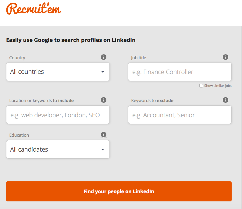 plateforme sourcing recruitem profils sur google