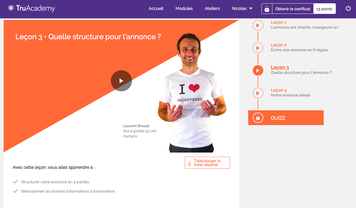 TruAcademy-Annonce