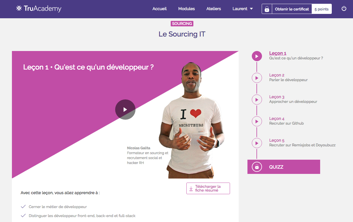 #TruAcademy sourcing IT recrutement