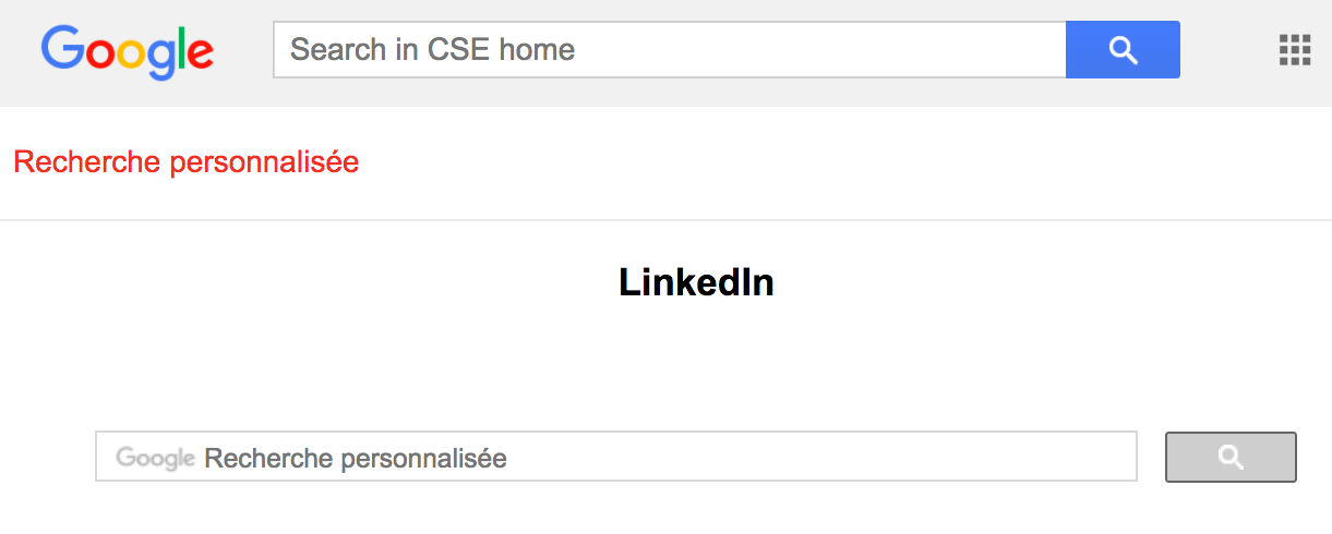 Google CSE moteur de recherche personnalise